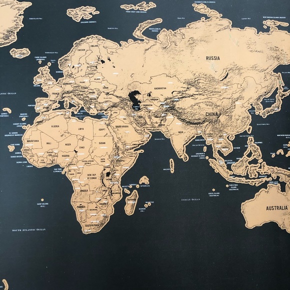 World Scratch Map - Picture 8 of 9